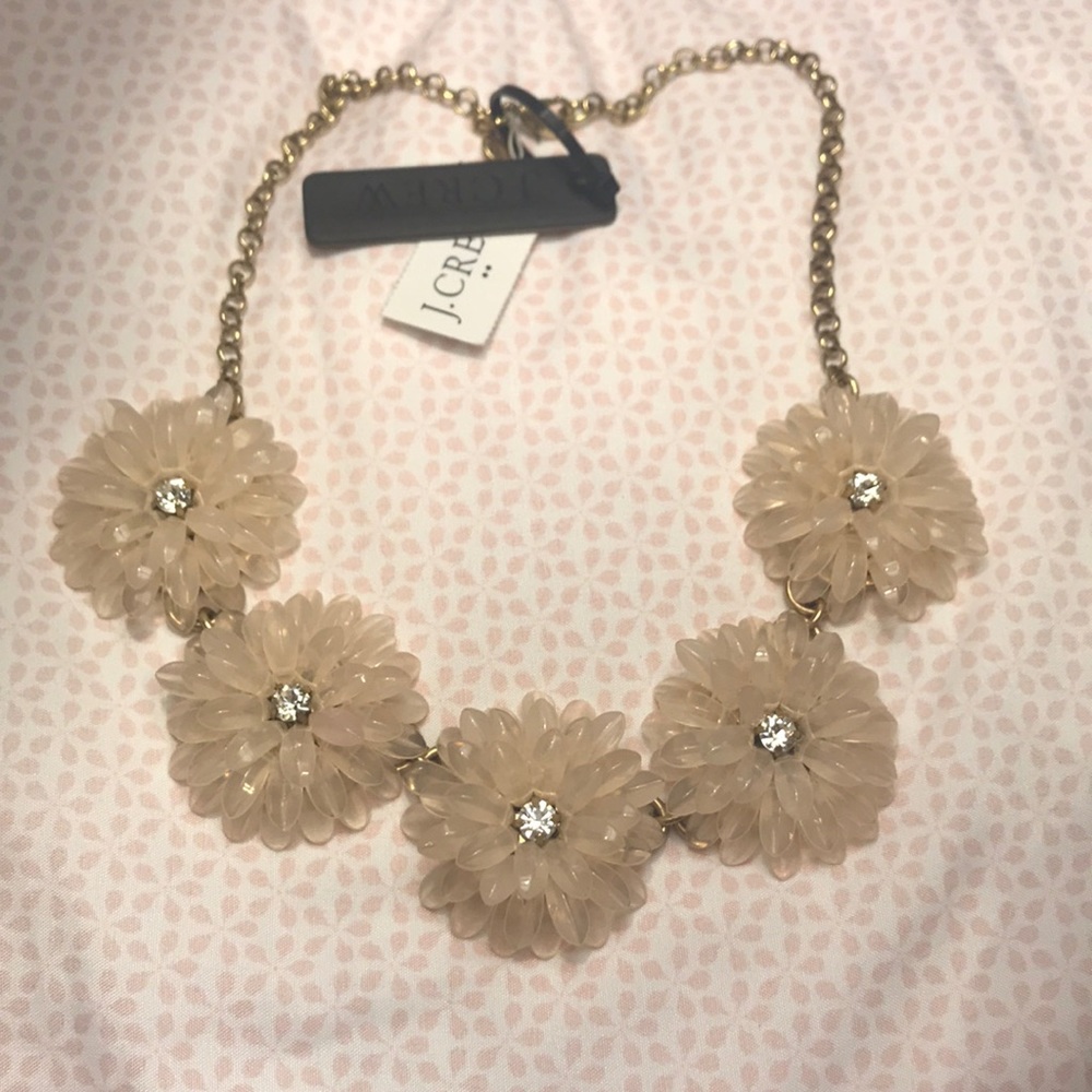 JCrew Flower Statement Necklace NWT
